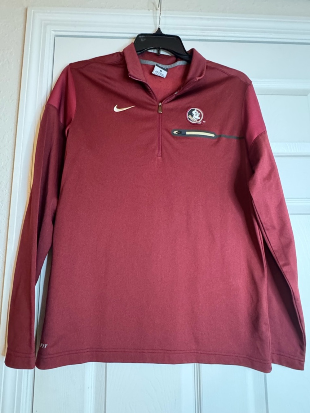 Nike Dri-FIT Maroon and Gray Athletic Top